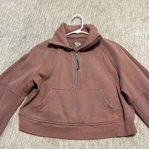 Lululemon mauve scuba half zip hoodie jacket sweatshirt xs/s